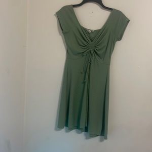 Green juniors causal dress